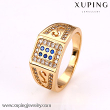 12617 Xuping Fashion18k banhado a ouro anel de jóias de moda clássico anel dos homens anel de casamento anel de jóias de casamento